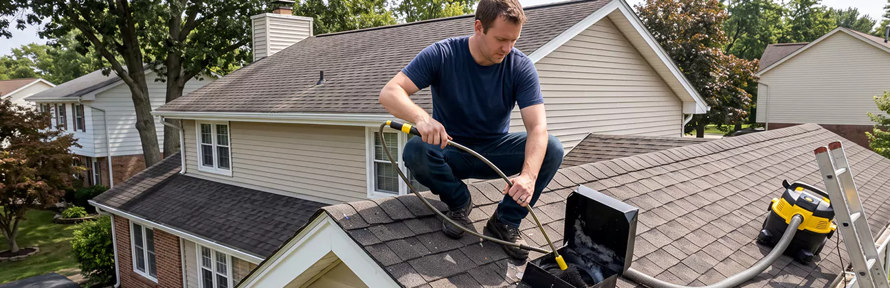 Multi-Story Roof Dryer Vent Cleaning in Miramar
